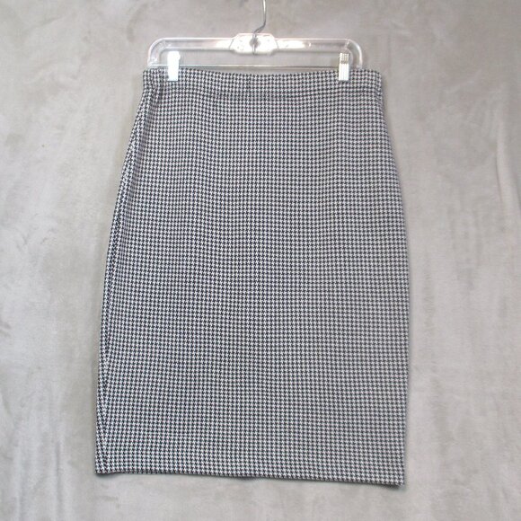 St. John Collection by Marie Gray Houndstooth Pull-On Elastic Waist Pencil 10 - Picture 1 of 6